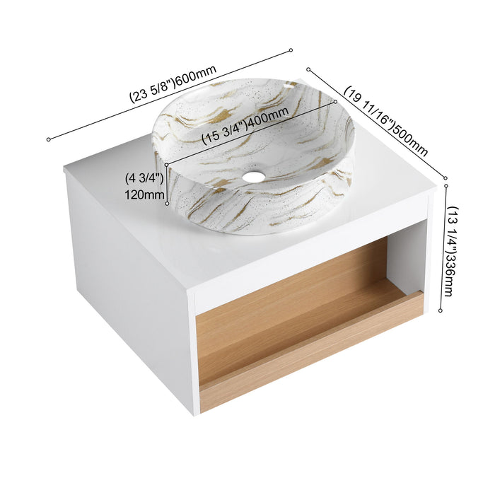 Floating Bathroom Vanity With Vessel Sink Home Essentials