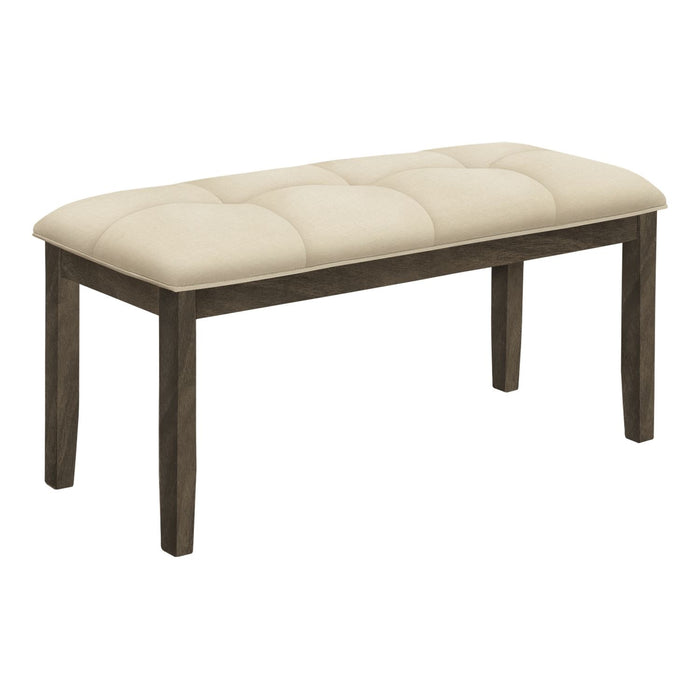 Bench, Rectangular, Hallway, Upholstered, Transitional - Cream 8th Street