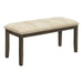 Bench, Rectangular, Hallway, Upholstered, Transitional - Cream 8th Street