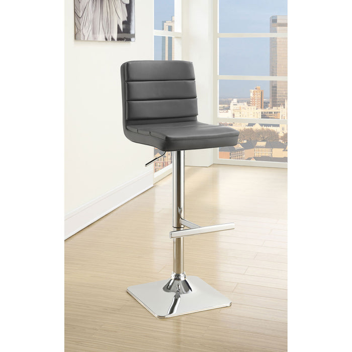 Adjustable Bar Stool (Set of 2) - Gray Furniture Max