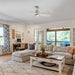 52" Ceiling Fan With Dimmable LED Light And 6 Speed Remote Control - Cement Gray Daily Nest