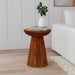 Waters - Round Accent Side Table - Honey Furniture Max