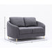 Yuina - 3 Pieces Living Room Set - Gray Acme