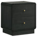 Burton - 2 Drawer Nightstand - Black Furniture Max