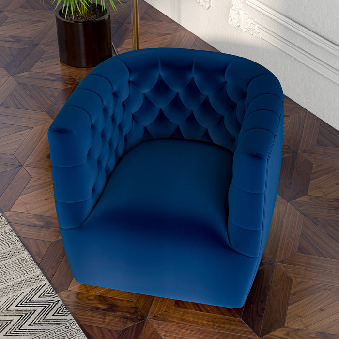 Delaney Swivel Chair - Blue