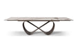 9305 - Dining Table - White / Dark Brown Extravaganza Collection