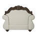 Pierce - Chair With Pillow - Beige Fabric & Cherry ACME
