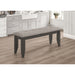Erskin - Upholstered Dining Bench With Button Tufted Cushion - Dark Gray Furniture Max