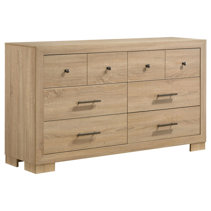 Merritt - 6 Drawer Dresser Cabinet - Light Oak Furniture Max