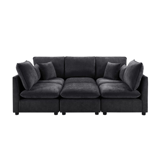 Modern Sectional Sofa U-Shaped With Movable Ottoman Storage Armrests And USB Ports Hearth and Haven