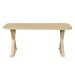 Dining Table With X-Shaped Legs, Rectangular Indoor - Natural Noble House