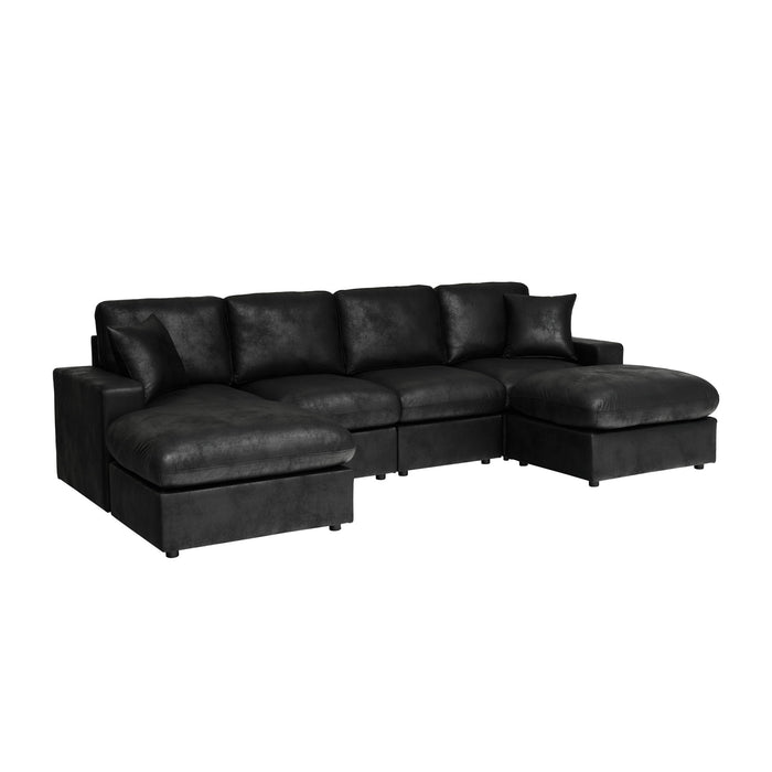 Sectional With 2 Ottomans Home Essentials