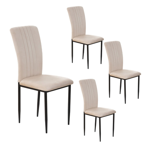 Velvet Dining Chairs For Dining Room (Set of 4) Home Essentials