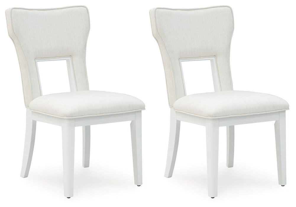 Chalanna - Dining Upholstered Side Chair (Set of 2) - White Signature Design by Ashley®