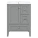 Modern Bathroom Vanity With Sink, Freestanding Cabinet With Drawers And Shelves Hearth and Haven