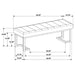 Mira - Accent Bench Furniture Max