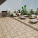 Patio Deck Tiles, Interlocking Diy Flooring For Indoor / Outdoor Use (Set of 22) - Teak Daily Nest