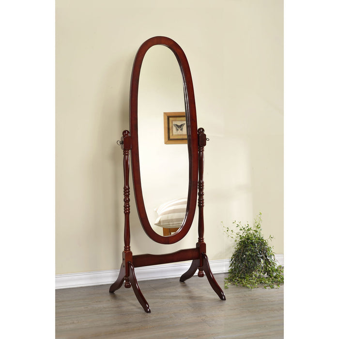 Dunne - Cheval Mirror With Oval Frame Furniture Max