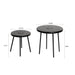 Solar Powered Side Table With LED Light, Outdoor / Indoor - Black Home Essentials