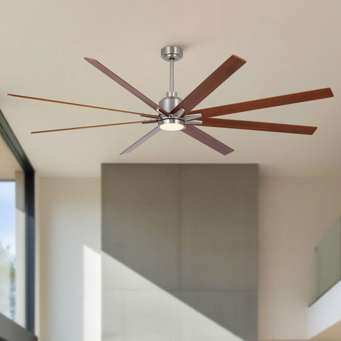 Oversized Large Ceiling Fan With Dimmable LED Light, 8 Blades, Remote Control Daily Nest