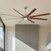 Oversized Large Ceiling Fan With Dimmable LED Light, 8 Blades, Remote Control Daily Nest