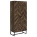 Gunderson - 8 Shelf Accent Cabinet - Oak Furniture Max