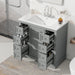 Modern Bathroom Vanity With Sink Combo, 6 Drawers And 1 Cabinet Hearth and Haven