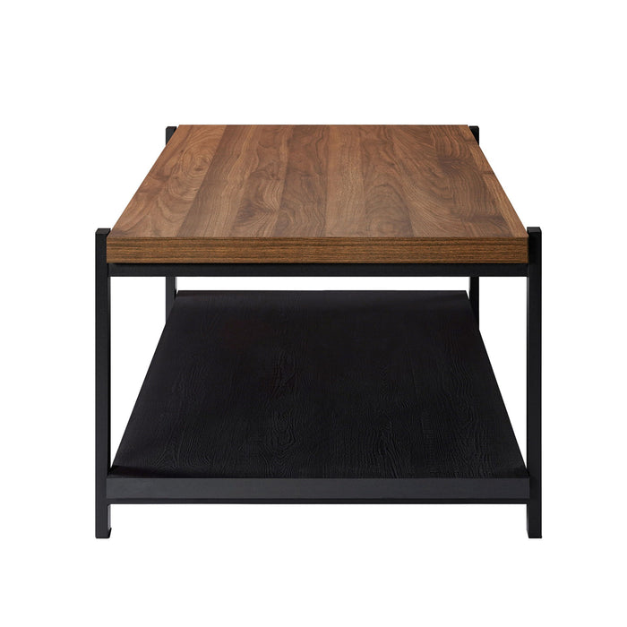 Linea - 3 Piece Occasional Set (1 Coffee & 2 End Tables) - Black / Brown New Classic