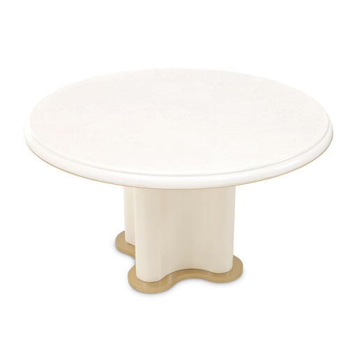 La Terrazza - 54" Round Dining Table - Creamy Pearl Michael Amini