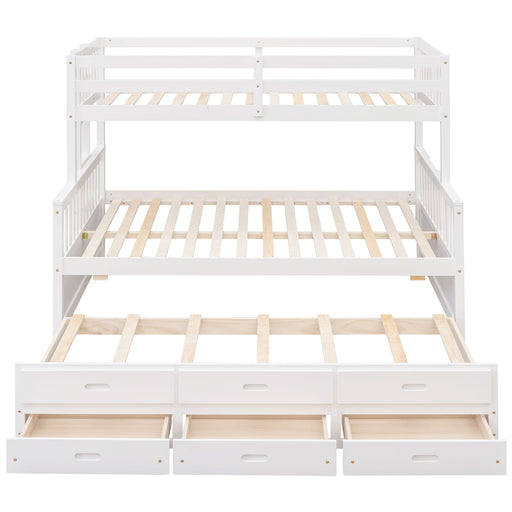 Bunk Bed With Twin Size Trundle And Drawers DreamHaus