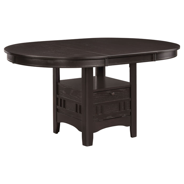 Illkirch - Oval Extension Leaf Dining Table With Expandable Surface - Espresso Furniture Max