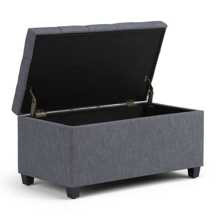 Sienna - Upholstered Storage Ottoman Bench Simpli-Home