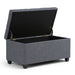 Sienna - Upholstered Storage Ottoman Bench Simpli-Home
