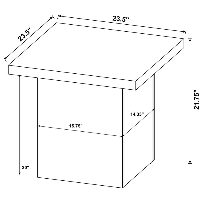 Eldridge - Square Top Table Furniture Max