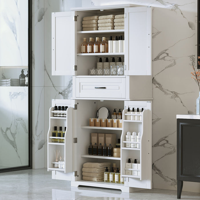 Bathroom Storage Cabinet With Drawer And Adjustable Shelf Noble House