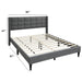 Bed Upholstered Box Design Headboard Home Essentials