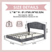 Upholstered Bed, Tufted Headboard, Comfortable Sleep Home Essentials