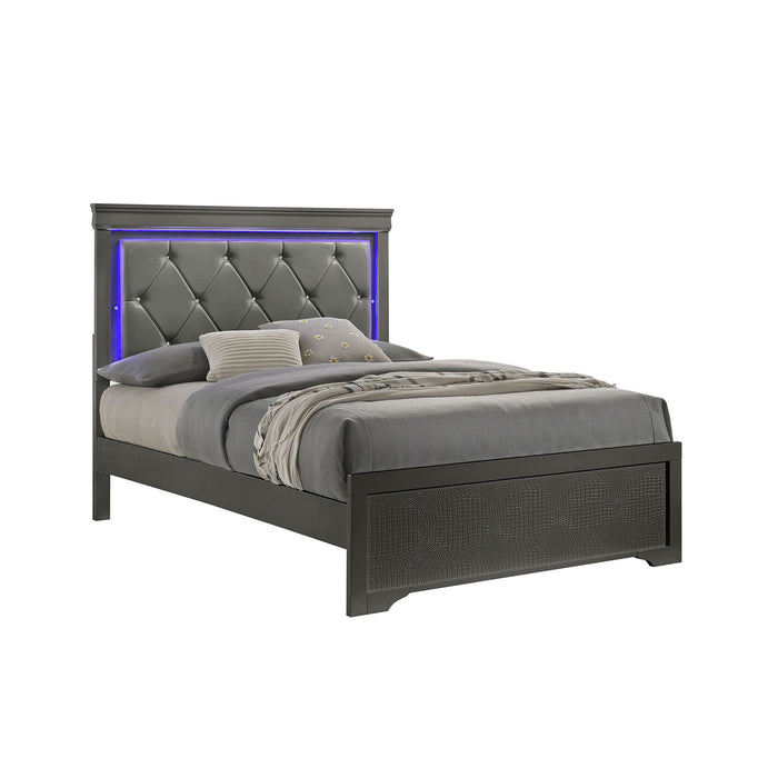 Blaze - Bed With LED Headboard Matrix Furniture Group