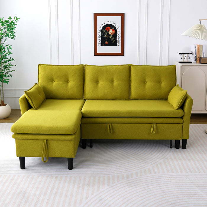 L-Shaped Reversible Chaise Sectional Sofa With Storage Home Essentials