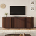 TV Stand With Fluted Tambour Style Door Hearth and Haven