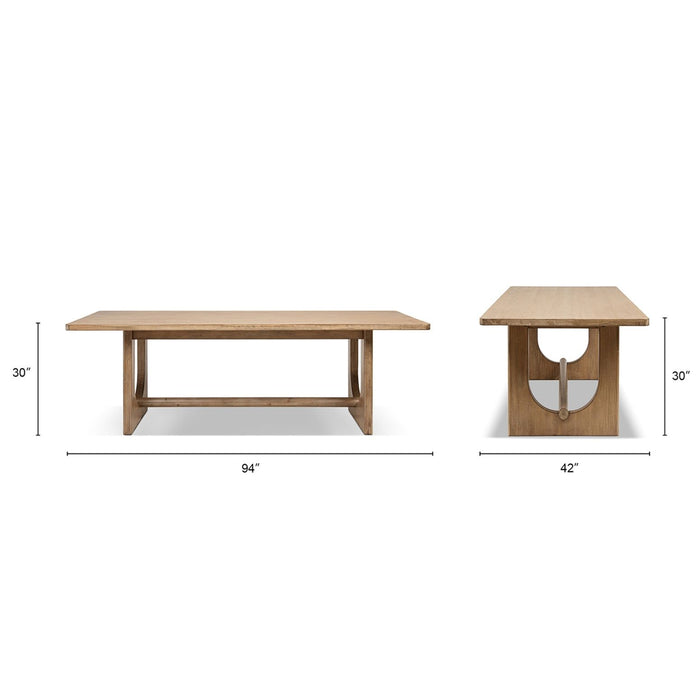 Turnkey - 8 Seater Dining Table - Antique Brown Jennifer Taylor Home