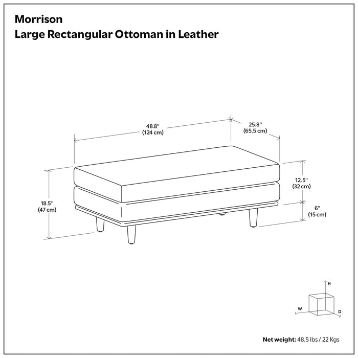 Morrison - Handcrafted Ottoman Simpli-Home