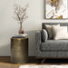 Corbin - Hammered Metal Side Table Simpli-Home