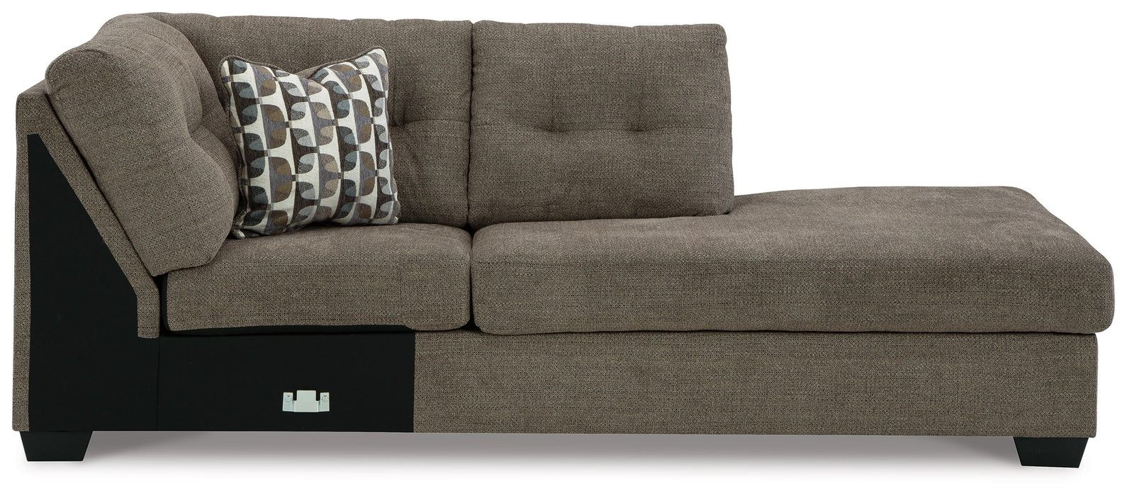 Mahoney - Raf Corner Chaise - Chocolate Signature Design by Ashley®