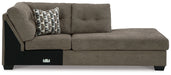 Mahoney - Raf Corner Chaise - Chocolate Signature Design by Ashley®