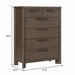 6 Drawer Chest With Top Drawers Emerald Home