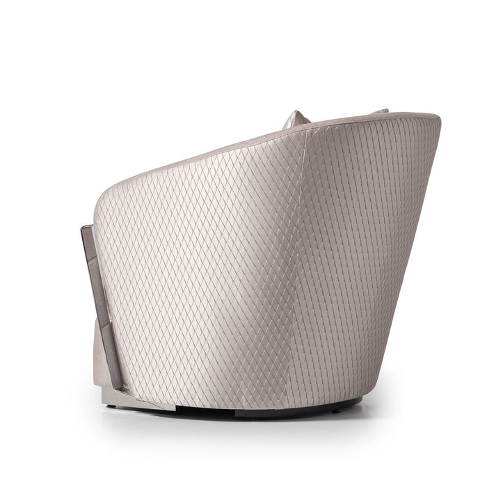 Carmela - Accent Chair - Zinc/Silver