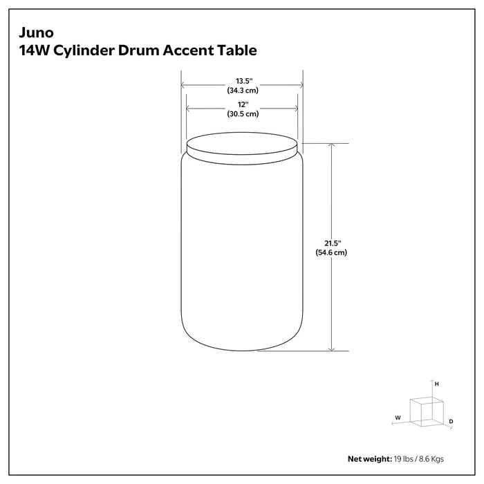 Juno - Cast Aluminum Side Table - Black Simpli-Home