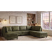 Upholstered Modular Sectional With Custom Configuration And Removable Cushions Home Essentials