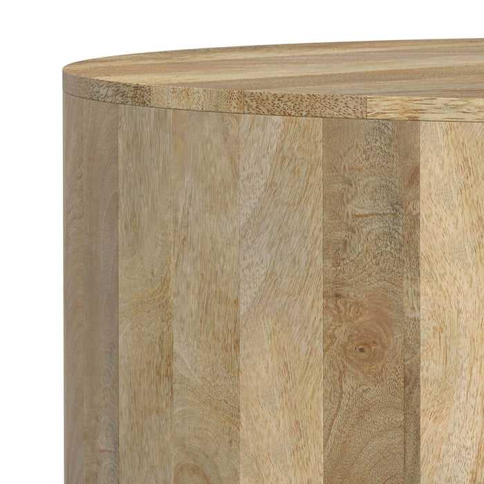 Millbury - Drum Coffee Table - Natural Simpli-Home